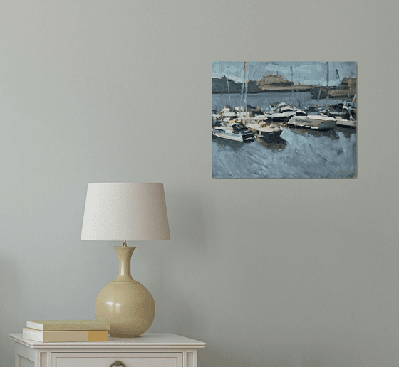 Boats at Falmouth Harbour