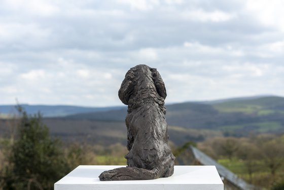 Sitting Cavalier Bronze Resin