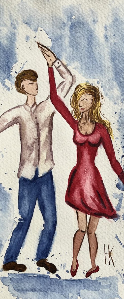 Couple Dance Painting by Halyna Kirichenko