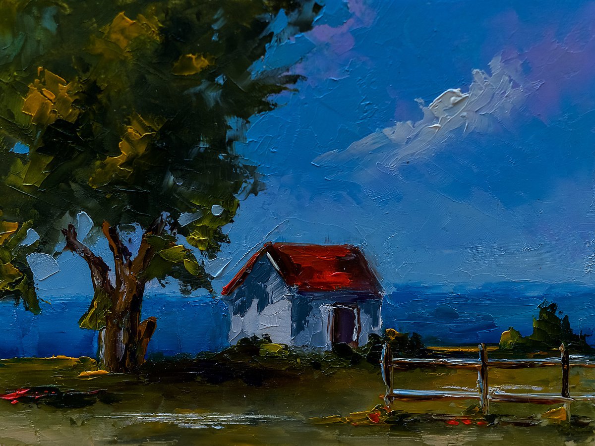 Small house in landscape. by Marinko Saric