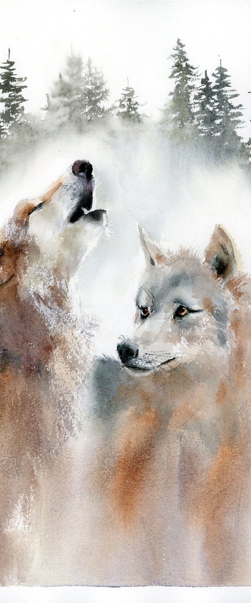 Wolves by Olga Tchefranov (Shefranov)