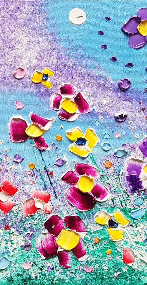 "The Storm over the Meadow" Flowers in Love by Phil Broad