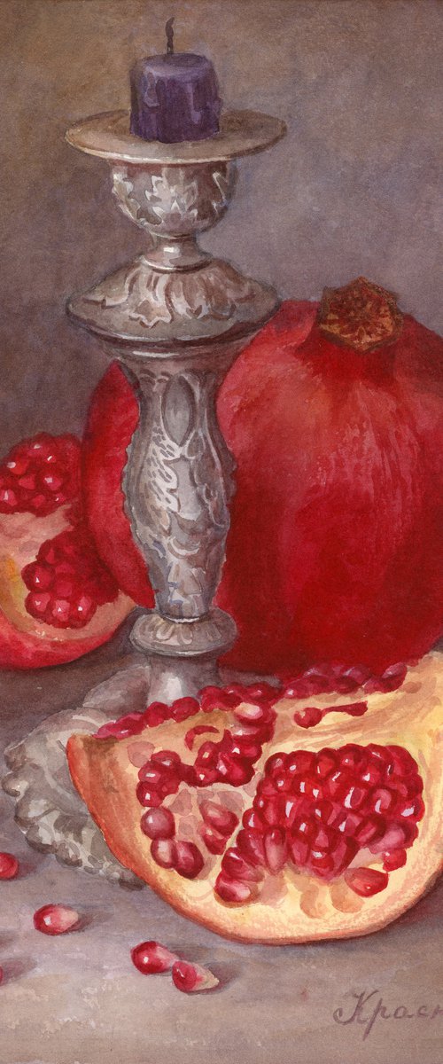 Pomegranate seeds by Yulia Krasnov