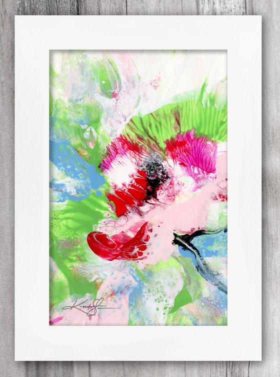 Blooming Magic 206 - Framed Floral Painting by Kathy Morton Stanion