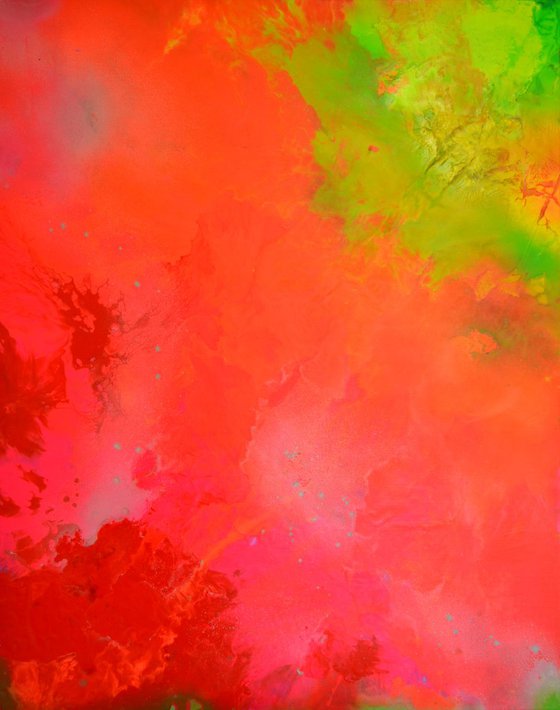Into the Rainbow Big Painting XXL - Large Abstract, Huge, Gigantic Painting - Ready to Hang, Hotel Wall Decor