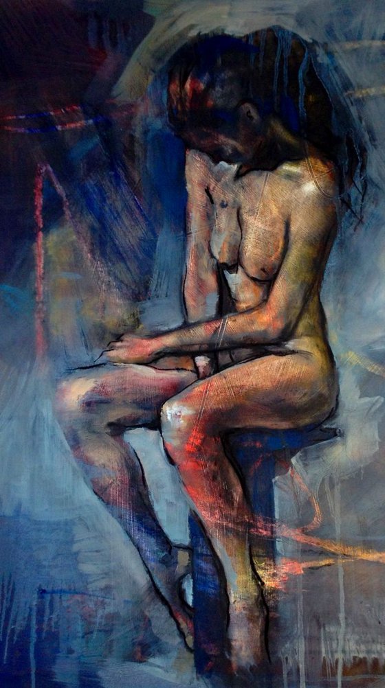 Nude on a Stool