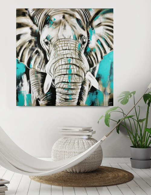 ELEPHANT #24 - Series 'One of the big five' by Stefanie Rogge