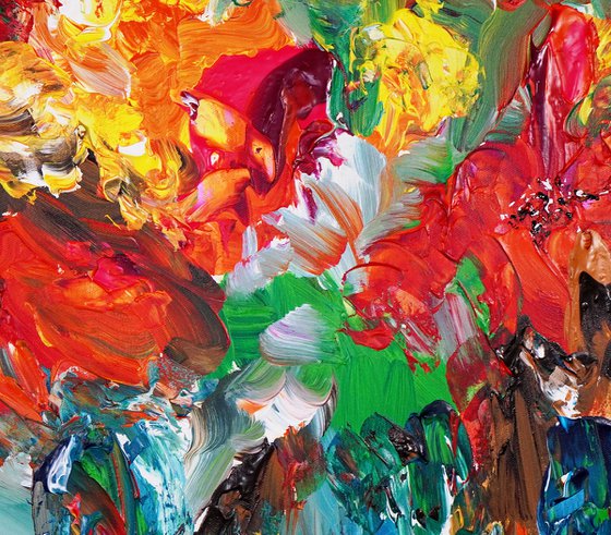 Red Summer Flowers D 1