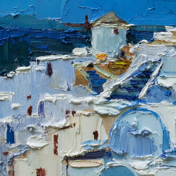 Santorini, Greece - Original landscape painting