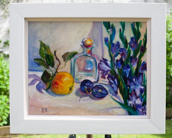 Fruits and Gladioli FRAMED