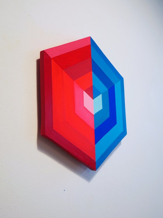 cube insider, geometric abstract form