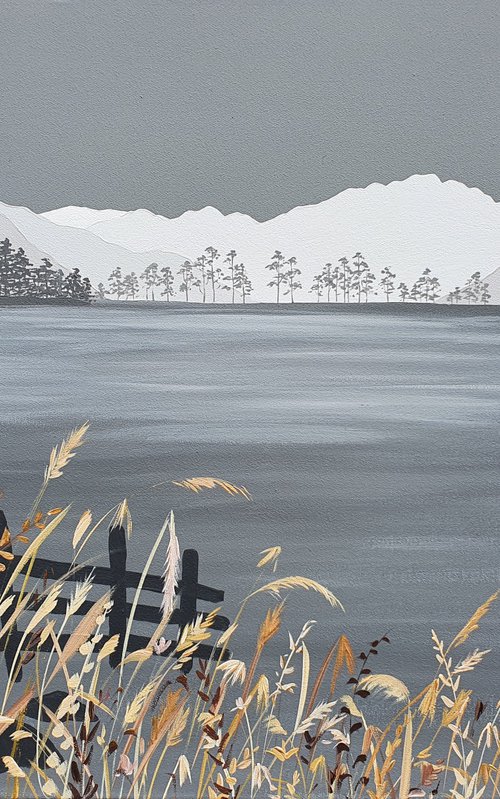 Golden Grass, Buttermere, The Lake District by Sam Martin