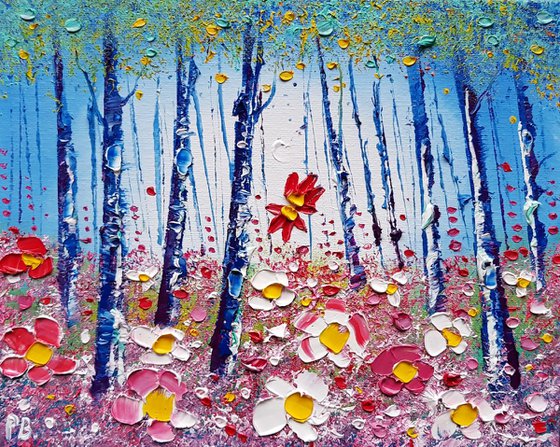 "Misty Woods & Flowers in Love"