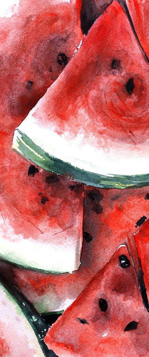 Juicy Watermelons by Yana Shvets