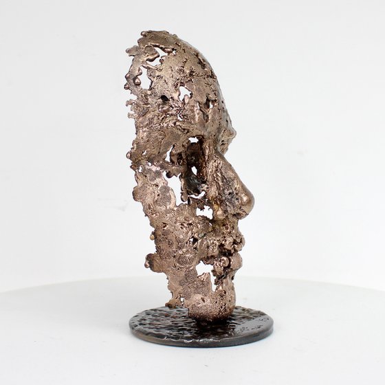 A Tear 96-22 – Bronze Lace Face Sculpture
