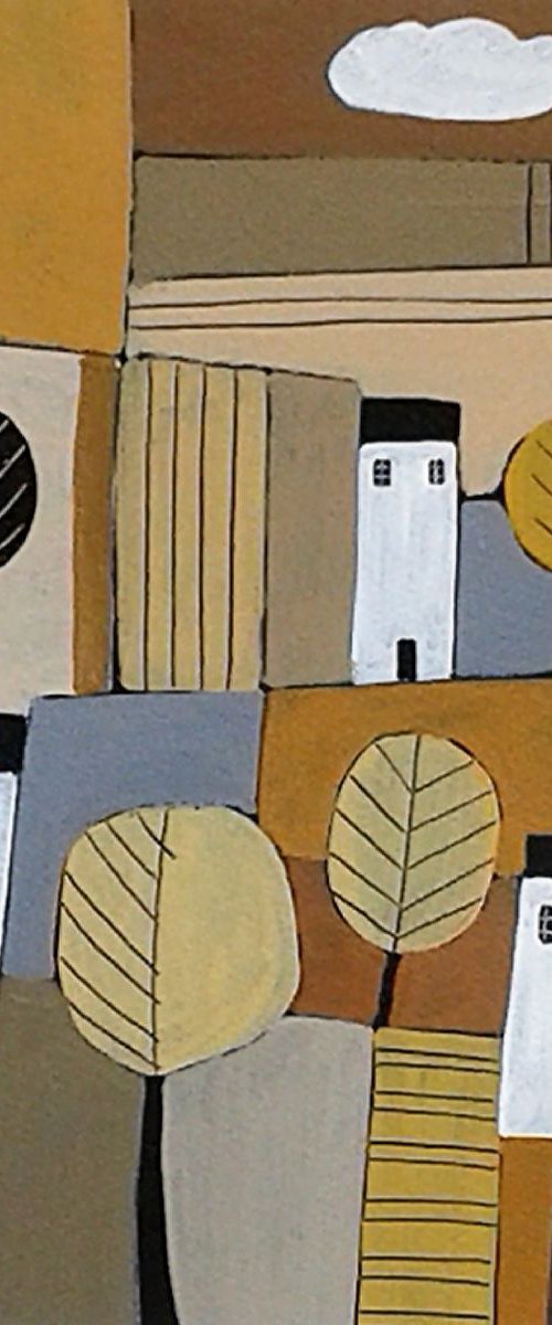 Patchwork Landscape - Autumn by Jan Rippingham