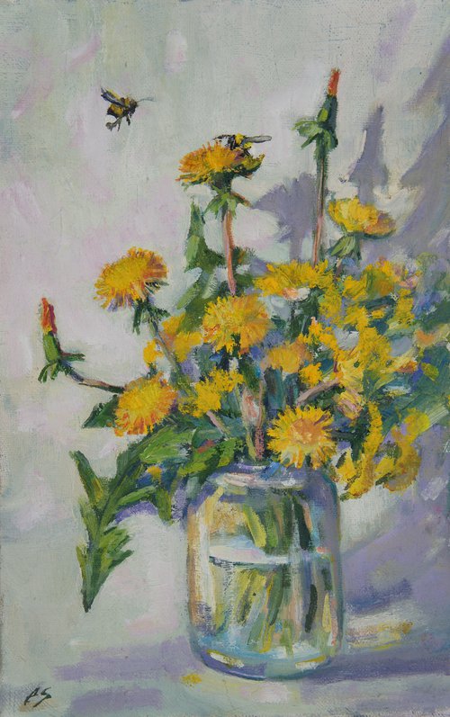 Yellow flowers by Elena Sanina