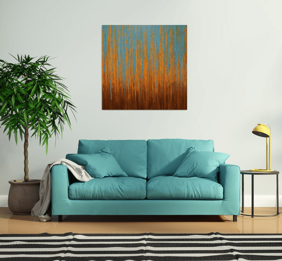 Blue Orange - Color Field