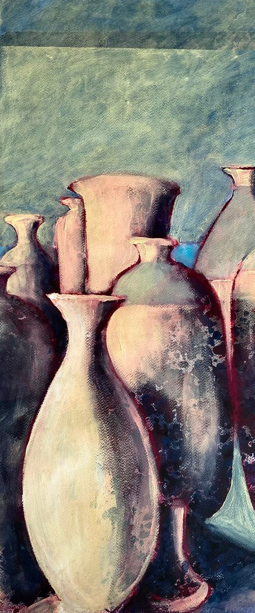 Crowd of pots by John Cottee