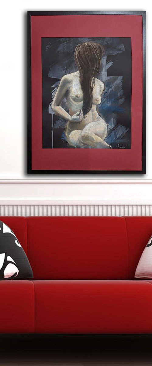 Soft Pastels Nude Study by Rumen Spasov