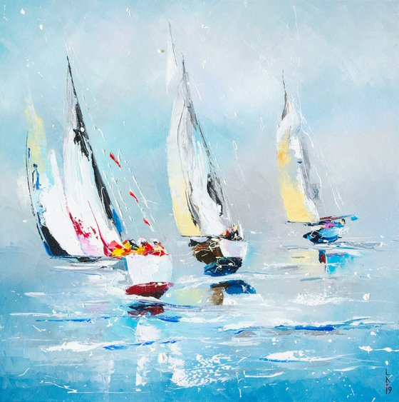 Sailing(framed 22,5"x22,5")