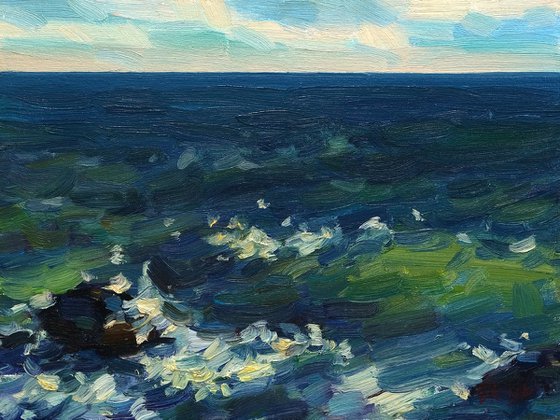 Deep black sea
