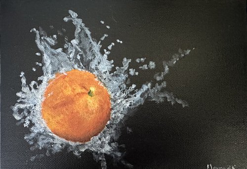 Orange splash by Maxine Taylor