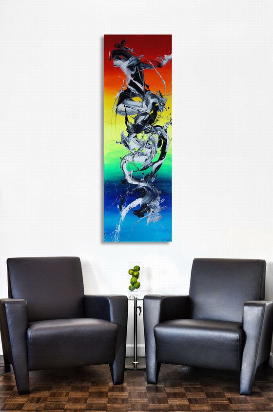 Spirits Rising IV (Spirits Of Skies 075070) (50 x 150 cm) XXL vertical (20 x 60 inches)