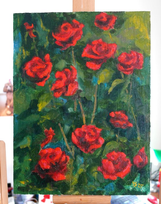 Dark Red Roses