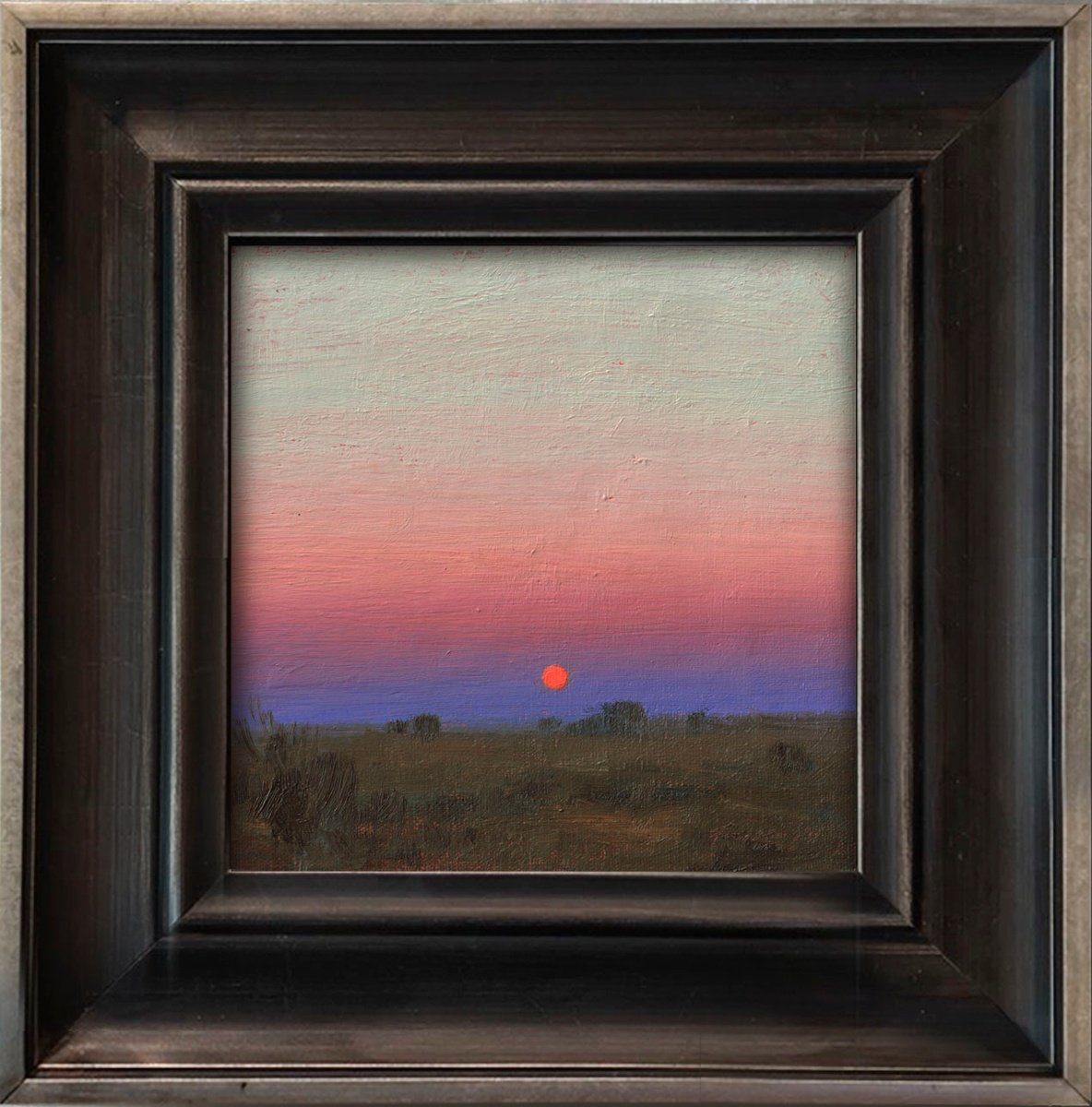 Impressionistic Landscape Oil Painting By Ayna Paisley, 9 X 9, Something Like Silence, Original Artwork