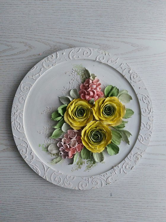 Sculpture painting Ranunculus