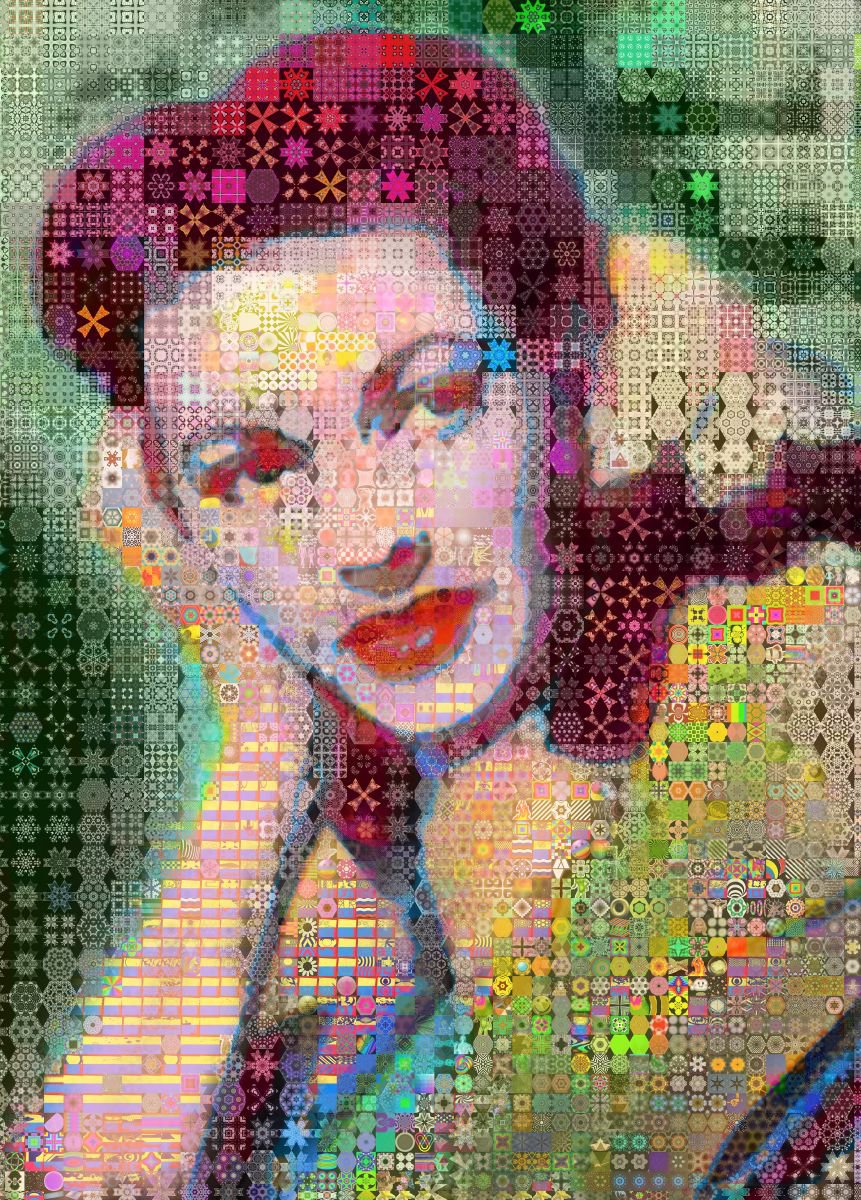 Portrait Painting By John Lijo Bluefish, 40 X 60, Candace, Original Artwork