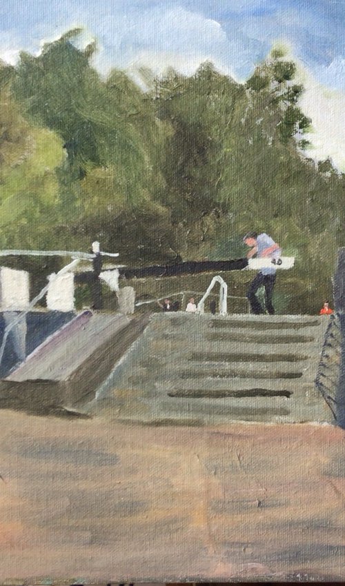 Etruria, Trent & Mersey canal by Julian Lovegrove Art