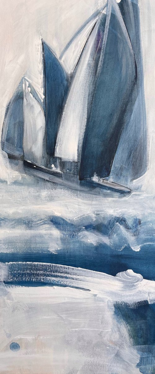 Regatta Battle by Romuald Mulk Musiolik