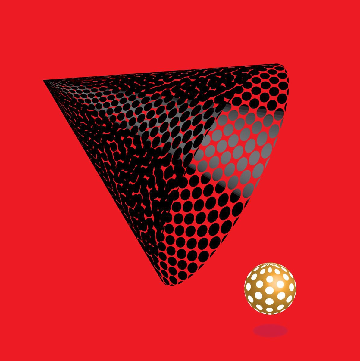 Cone & Sphere meet by David Gill
