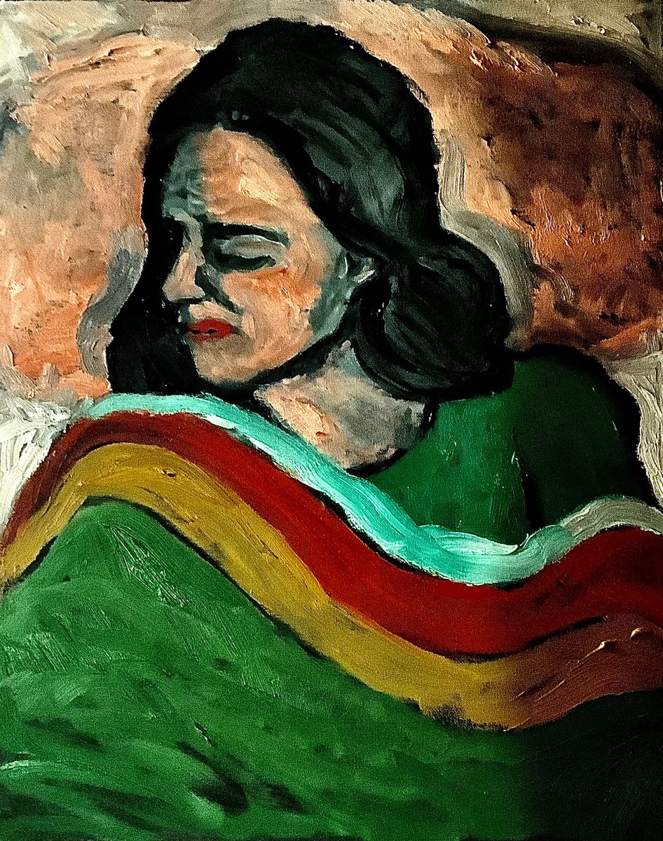 Woman sleeping by Angus MacDonald