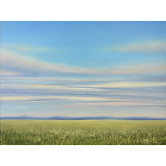 Tranquil Vista - Blue Sky Landscape