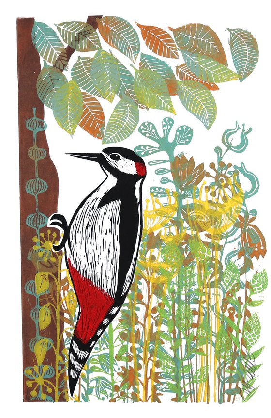 Woodpecker and Autumn