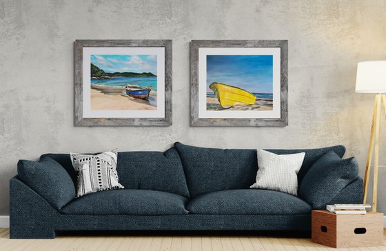 Summer Escape (Set of 2 Paintings)