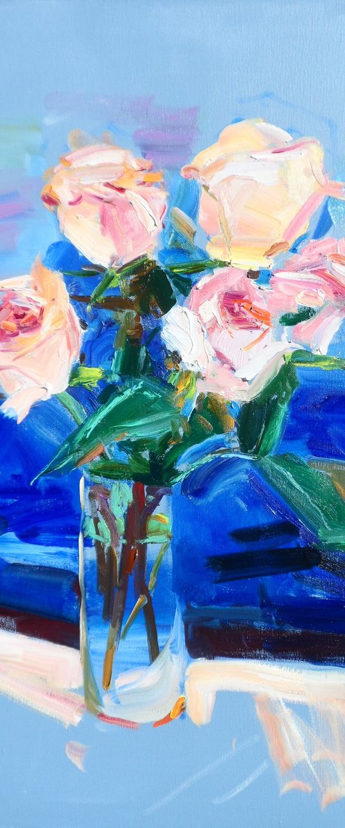 "  Roses on the terrace" by Yehor Dulin