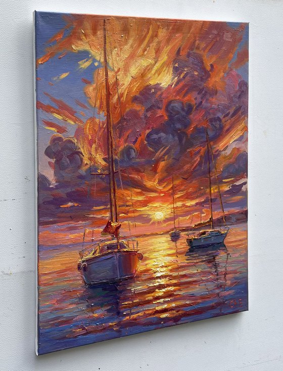 "Sunset by the Sea"
