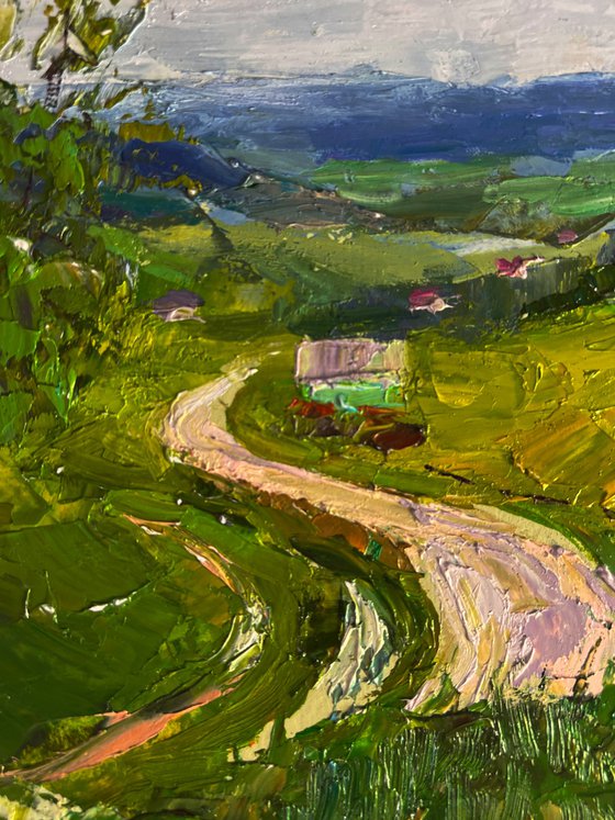 A Wavy Road in the Mountains