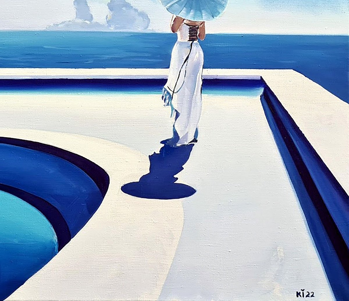 Urban And Pop Landscape Giclee Print By Igor Konovalov, 28 X 20, Secret Passage, Original Artwork