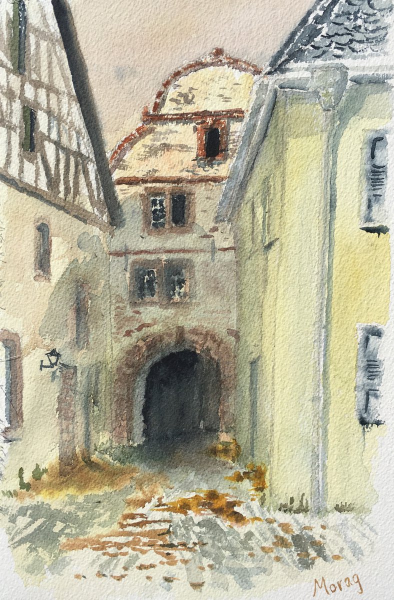 Impressionistic Watercolour , Lost Place - Klausenhof, Piesport By Morag Paul, 16 X 20, Artwork For Sale On Artfinder