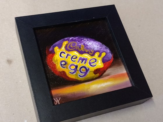 Little Cadbury Creme egg still life