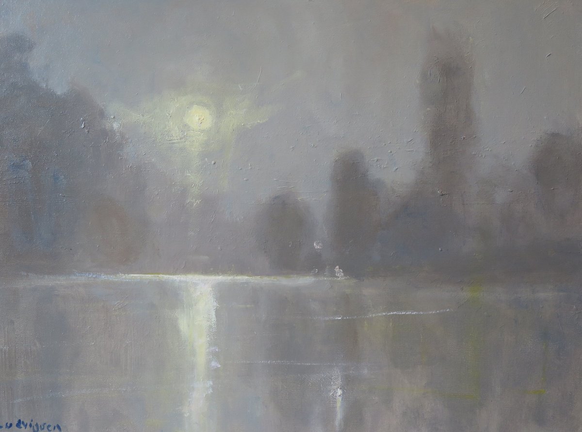 Moonlight on the Ouse by Malcolm Ludvigsen