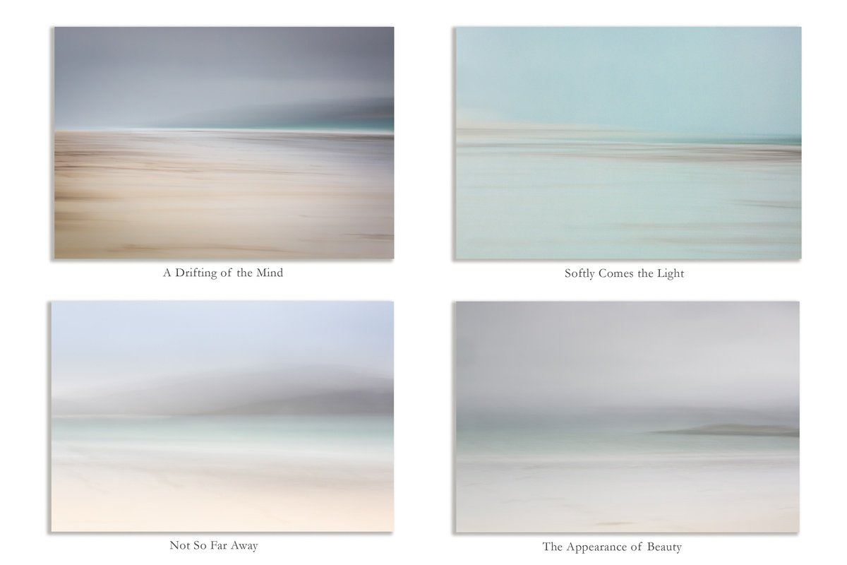 Impressionistic Landscape Photograph By Lynne Douglas, 48 X 32", Liminal Light I Print Set, Original Artwork