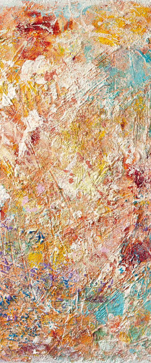 CORAL PARADISE (Heavy texture Palette knife Original Abstract Painting) by Yaroslav Sobol
