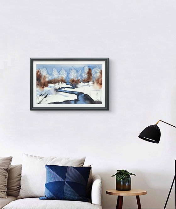 Winter day in the forest
