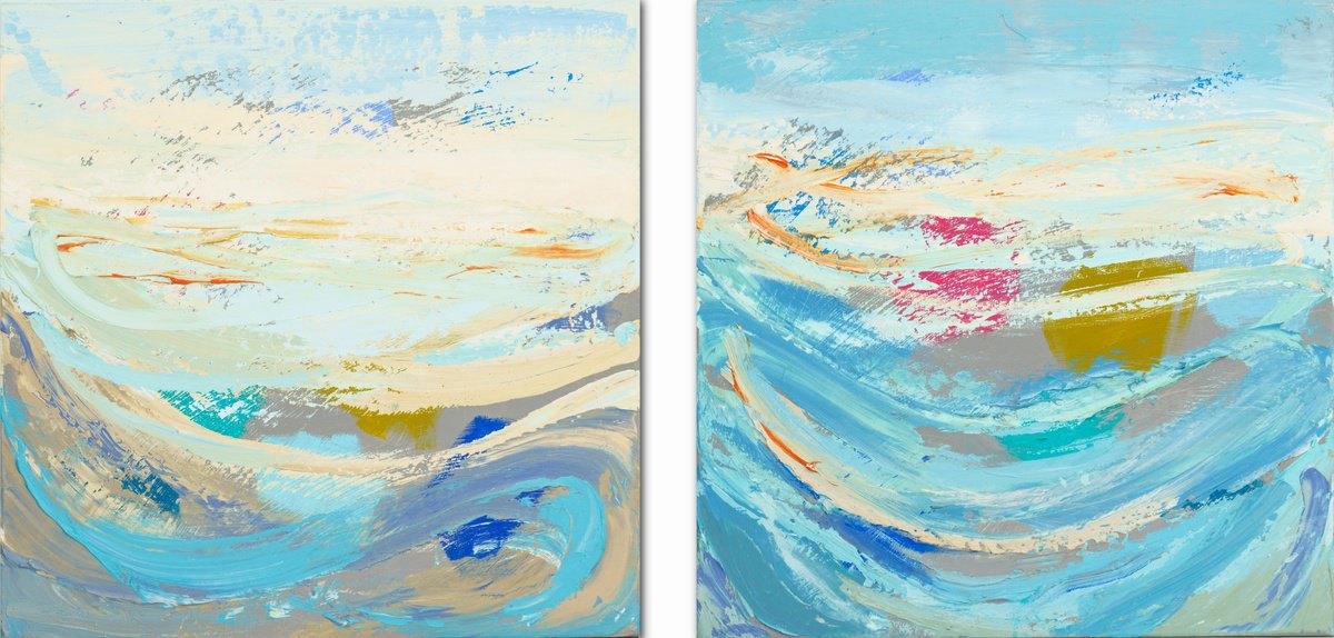 Diptych (emotional seascapes) by Susana Sancho Beltran